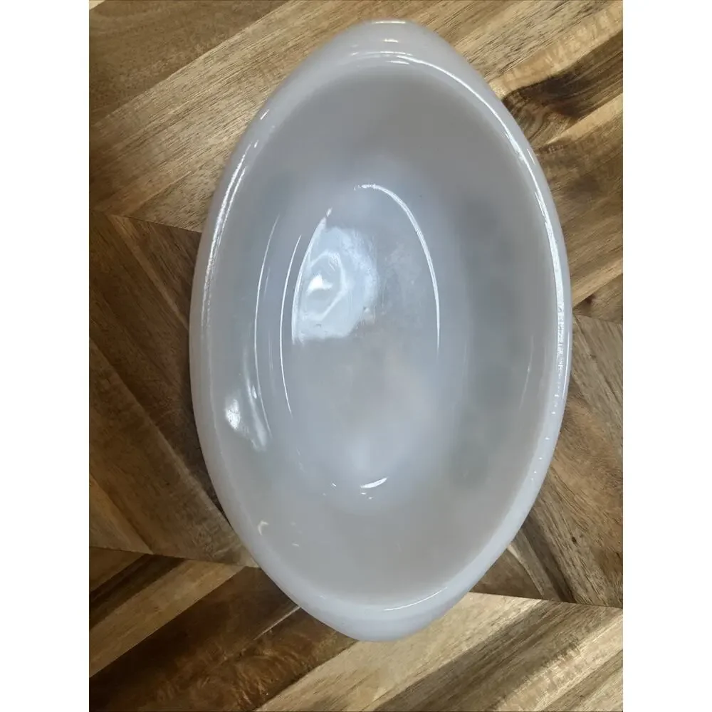 Green Daisies Glasbake Oval Casserole Dish With Lid 1 Quart